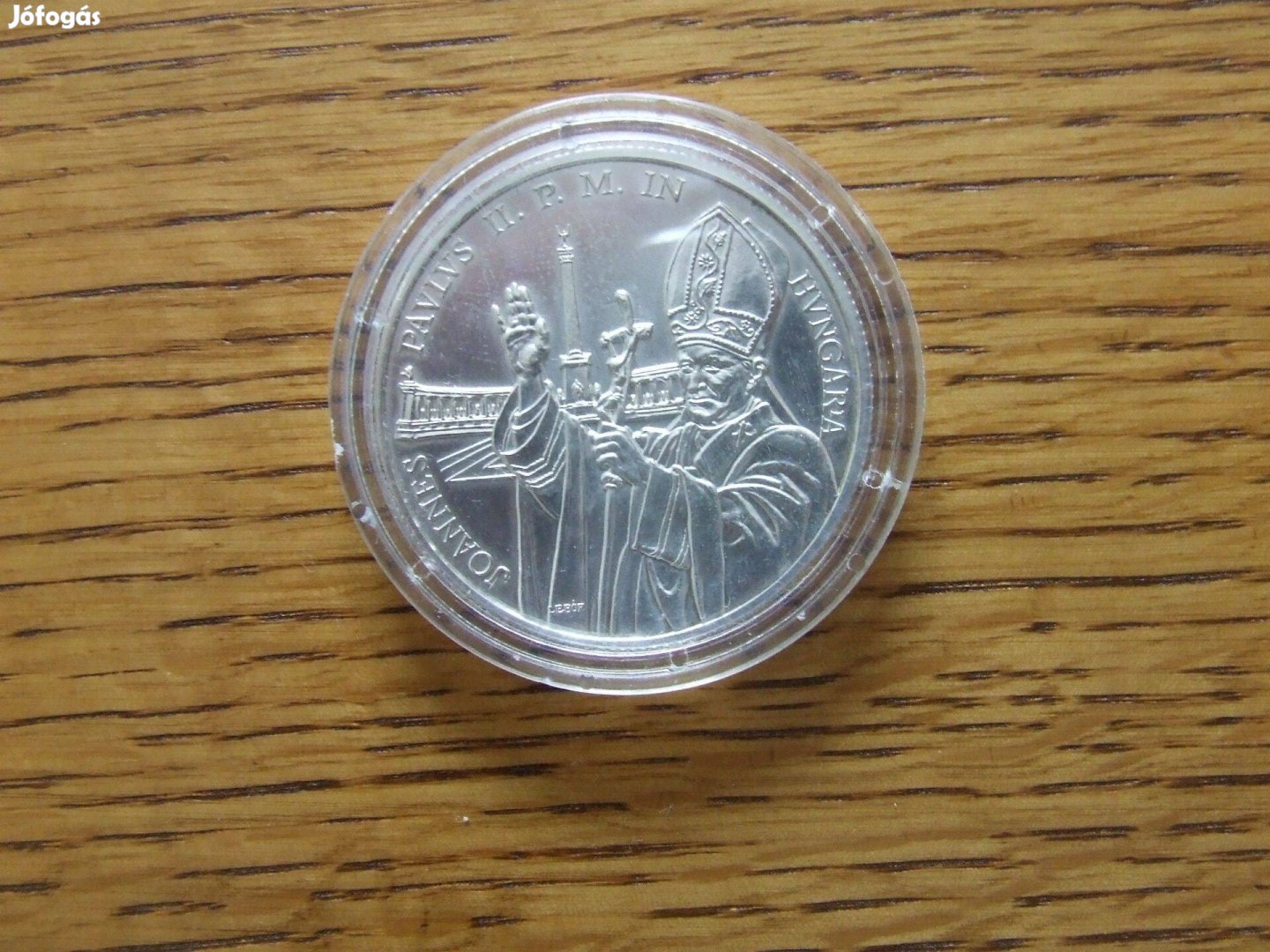 Pápalátogatás 500 Ft 1991. ezüst érme