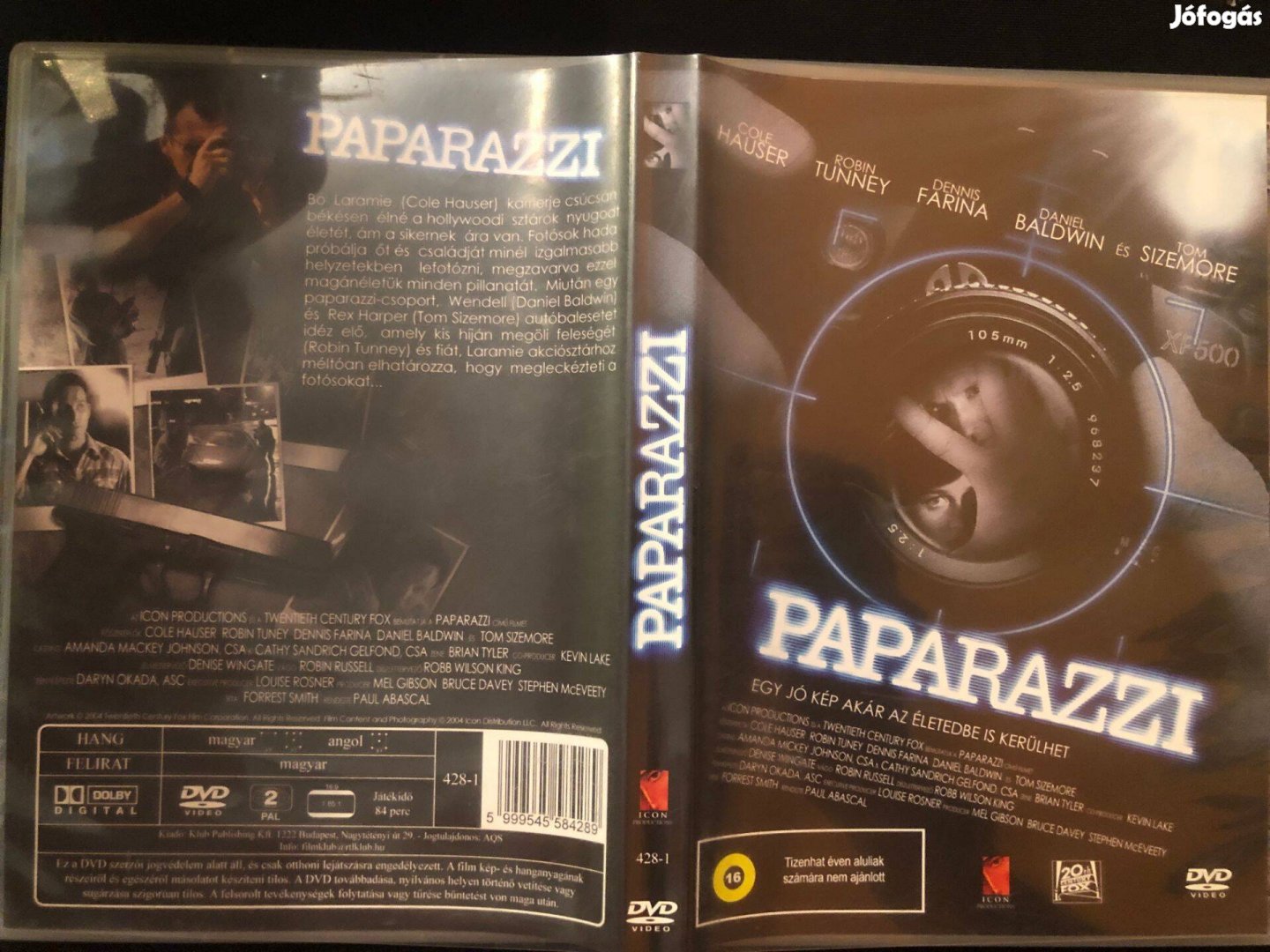 Paparazzi DVD (ritkaság, Daniel Baldwin, Tom Sizemore, Cole Hauser)