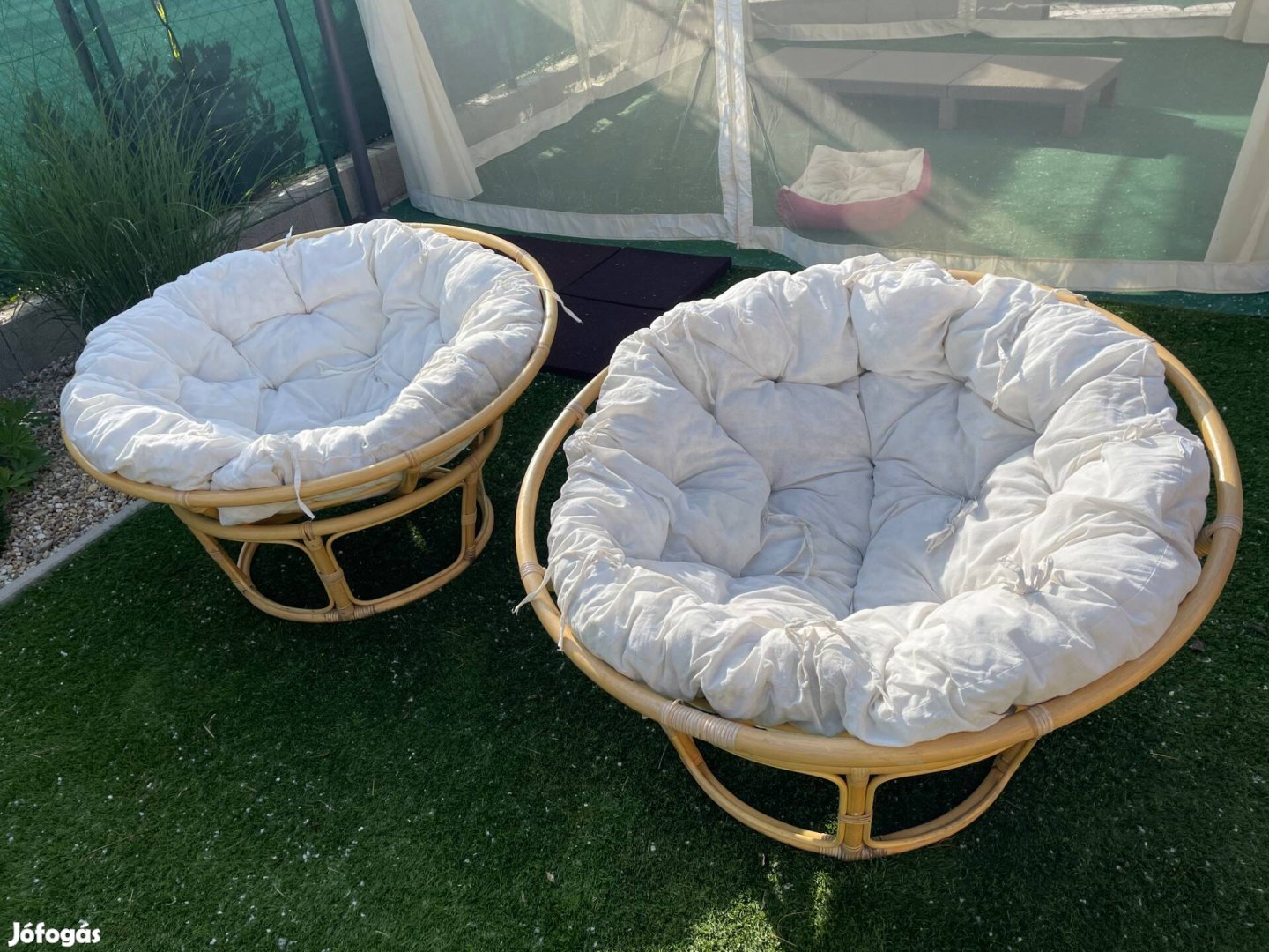 Papasan rattan kerti fotel