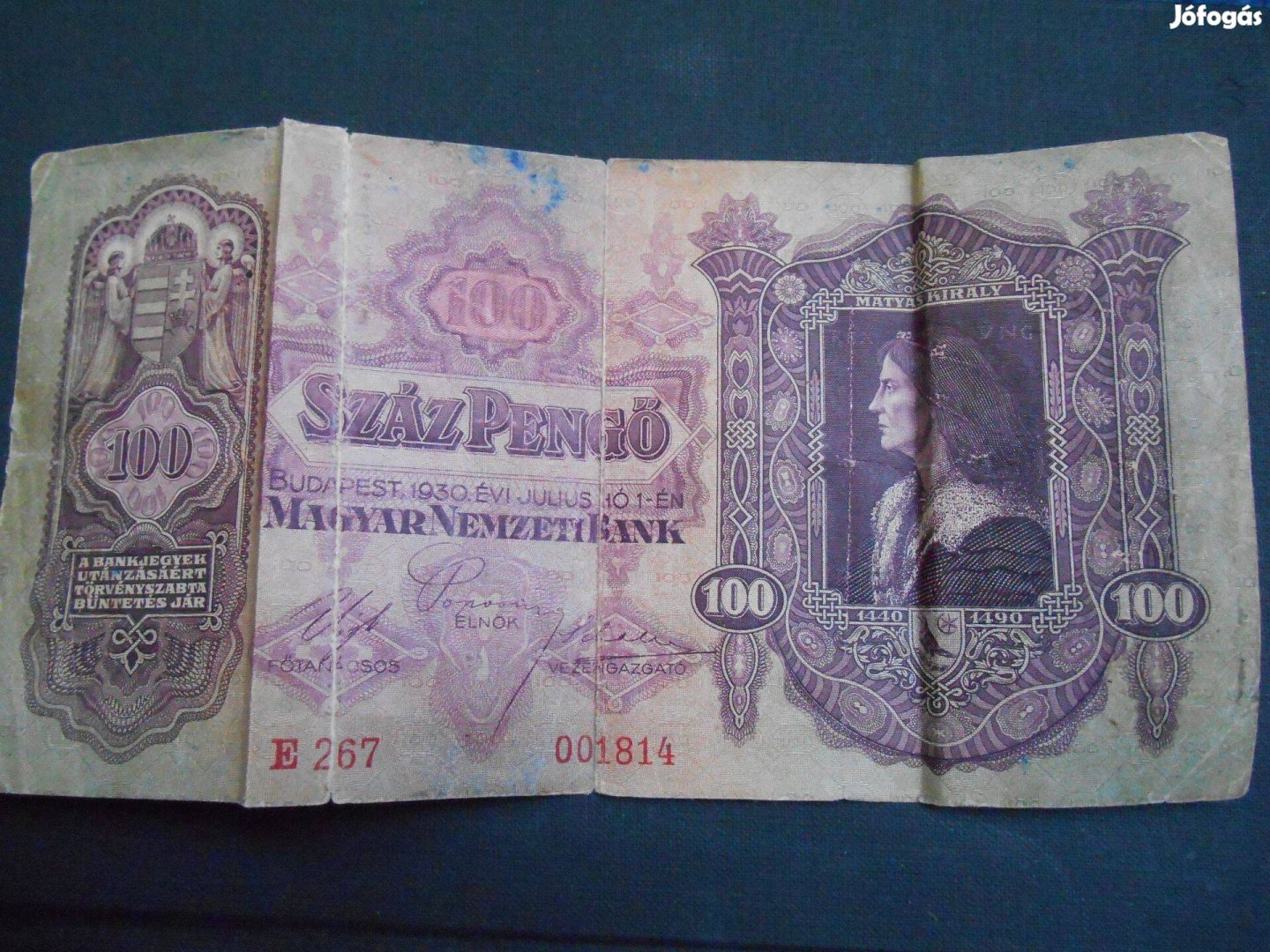 Papír 100 pengő