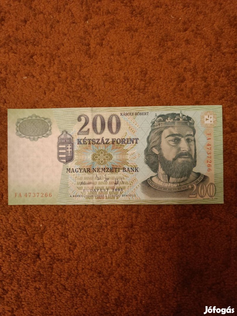 Papír 200 Forint 2003 as 