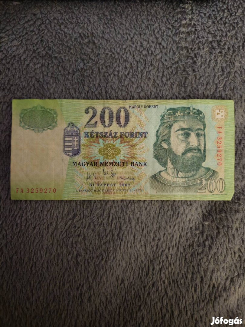 Papír 200 forint 2007 Fa