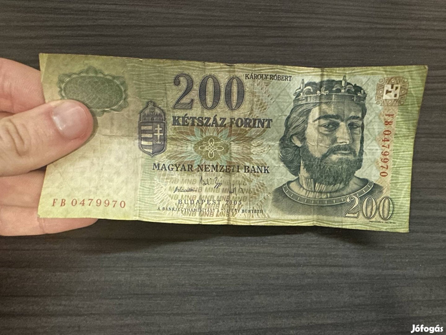 Papír 200 forintos 2005-ös