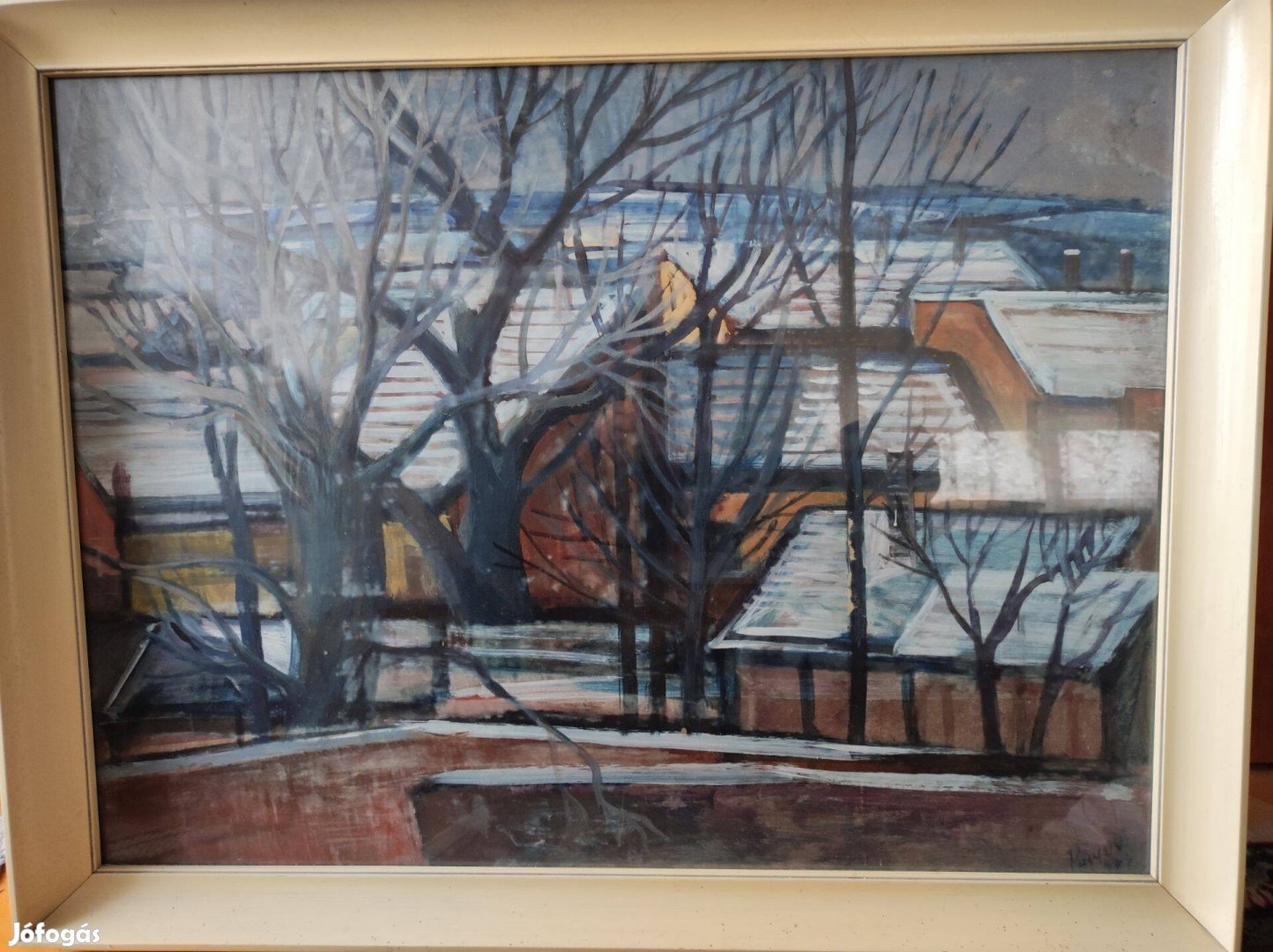 Papp László Tél című eredeti festmény