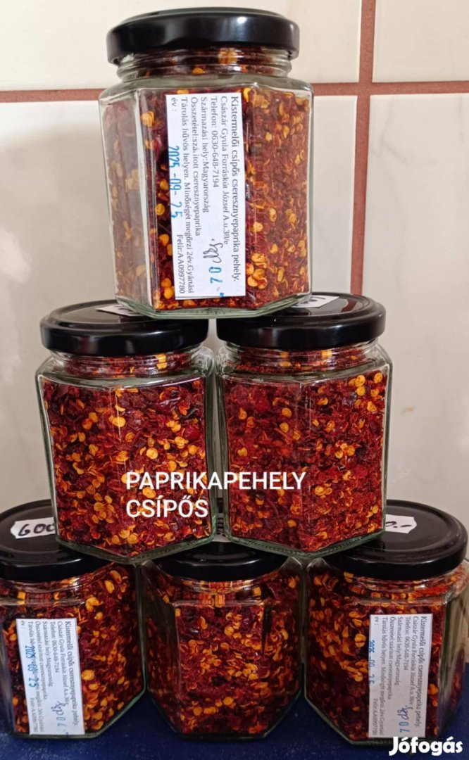 Paprika pehely csípős