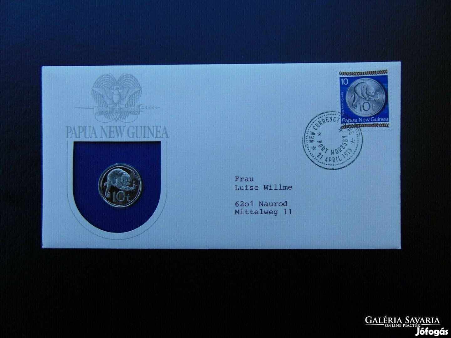 Pápua Új-Guinea 10 toea 1975 Kép szerint