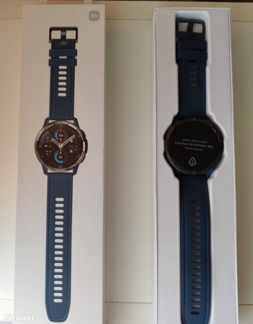 Pár hónapos Xiaomi Watch S1 Active (Ocean Blue) okosóra eladó
