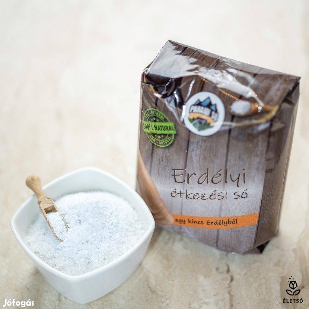 Parajdi étkezési só 1kg (tiszta, adalékmentes, natúr só) Életsó