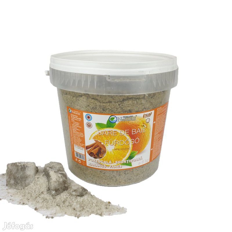 Parajdi fürdősó narancs-fahéj 5 kg vödrös fürdősó 700ft/kg