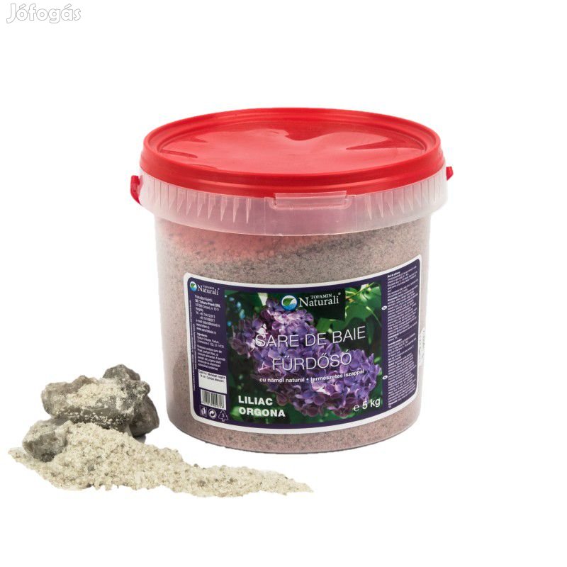 Parajdi fürdősó orgona 5 kg vödrös fürdősó 760ftkg