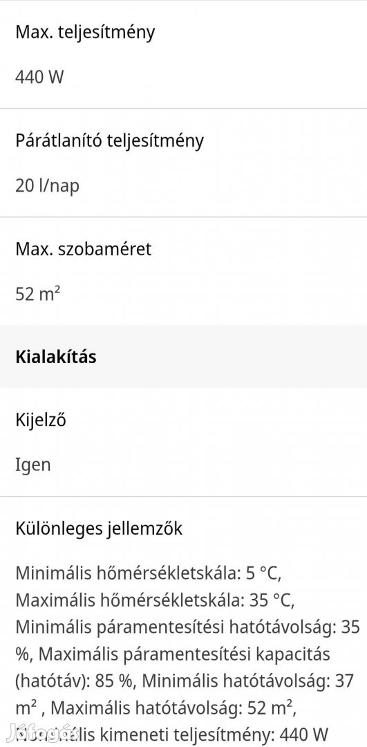Páramentesítő (Gorenje)