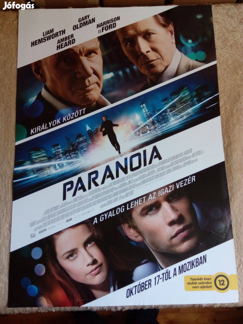 Paranoia (Harrison Ford, Gary Oldman, Amber Heard) mozi-plakát eladó!