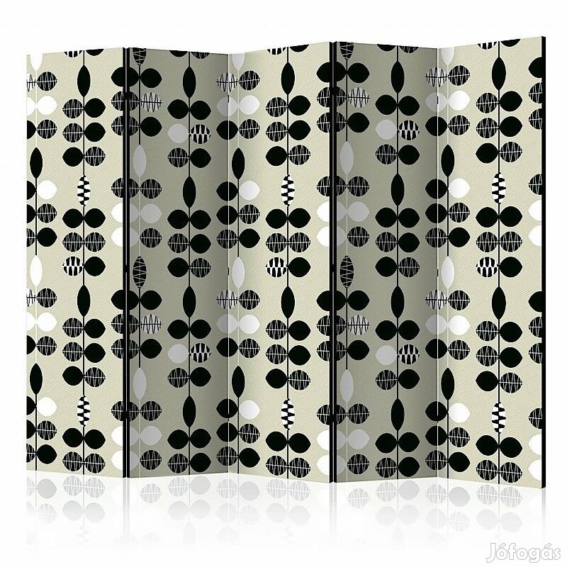 Paraván - Fekete-fehér mintás pontok II