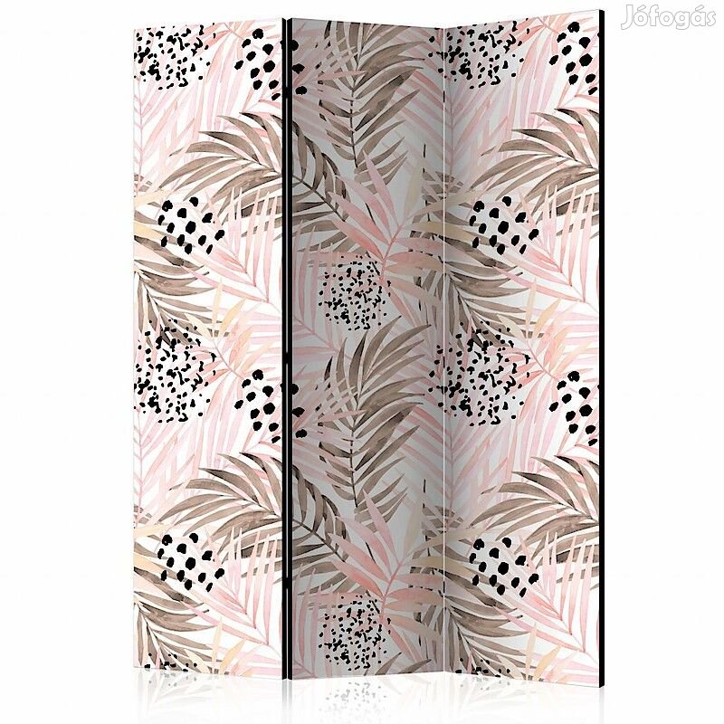 Paraván - Rózsaszín pálma levelek