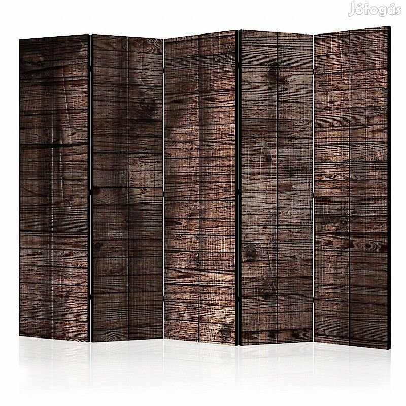 Paraván - Sötétbarna deszkák II