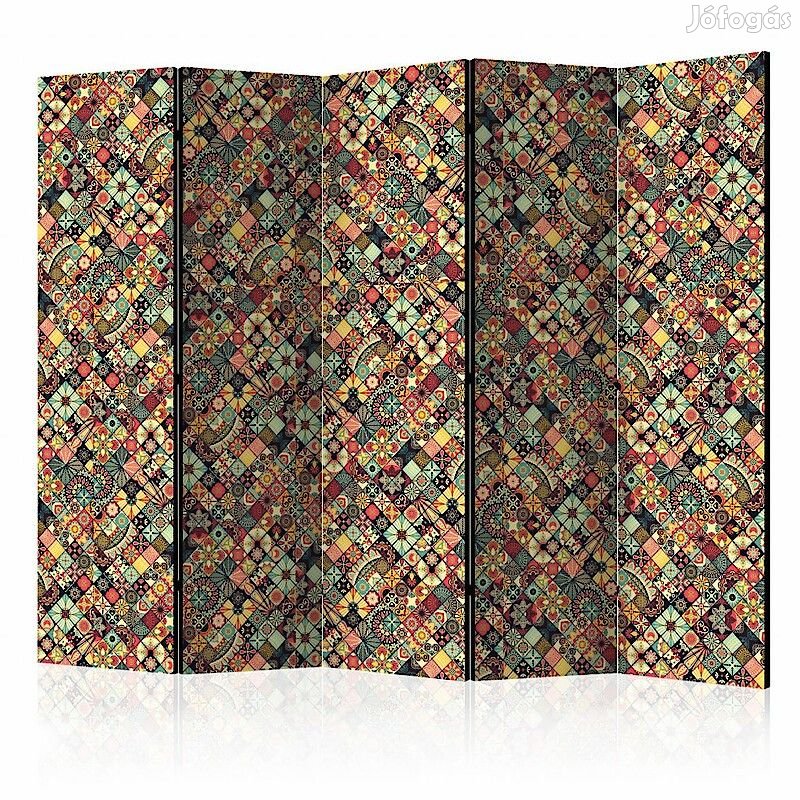 Paraván - Szivárvány mozaik II