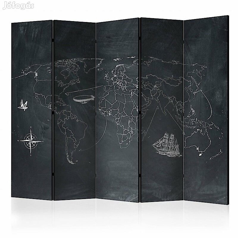 Paraván - Világtérkép iskolatáblán II