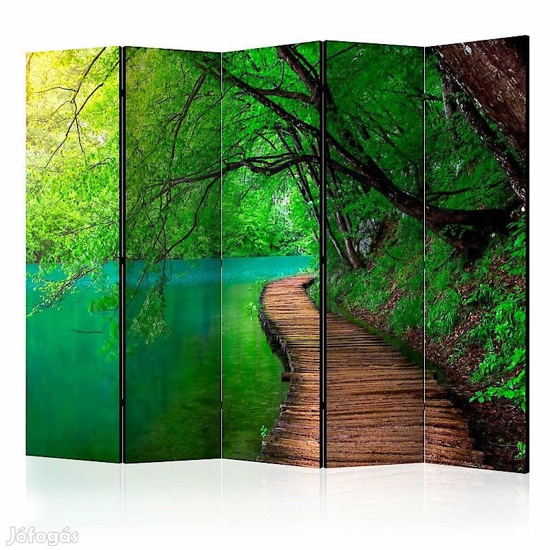 Paraván - Zöld erdő tóval II