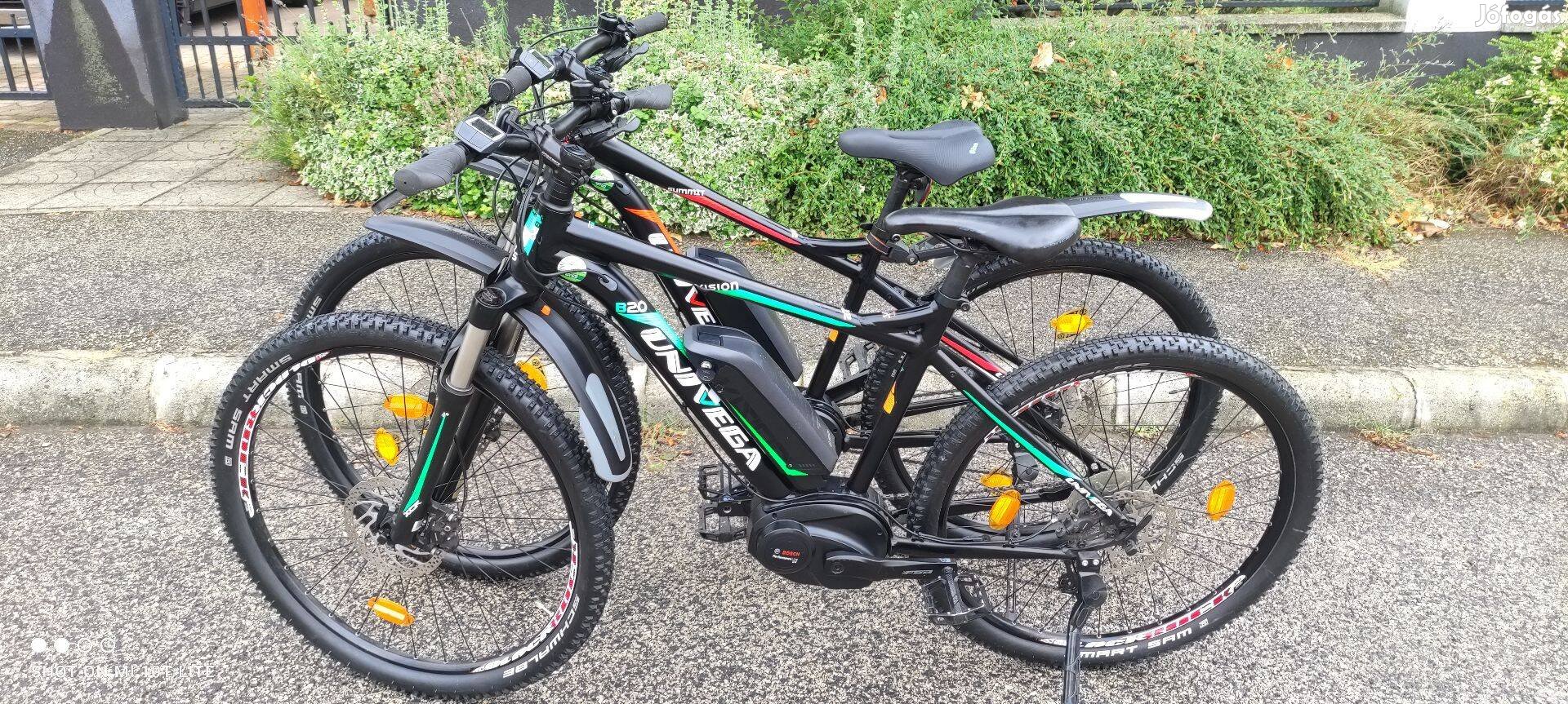 Párban Univega Bosch Cx500 800km elektromos kerékpár pedelec ebike