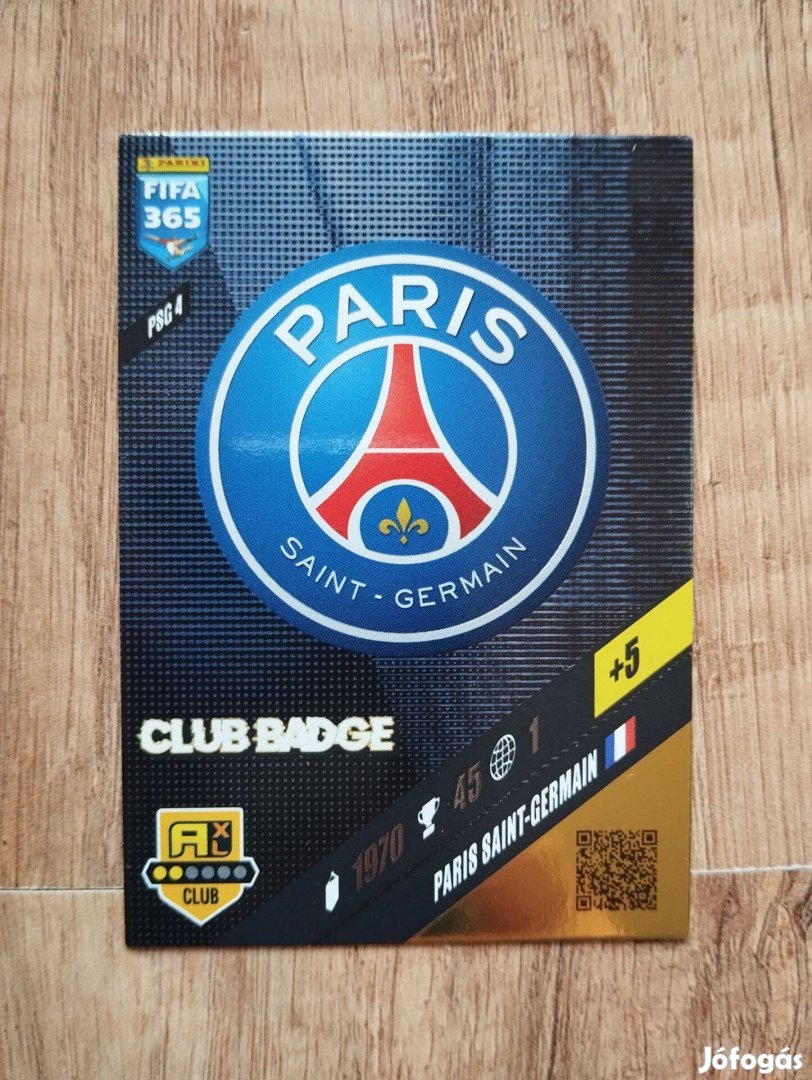 Paris Saint-Germain FIFA 365 2024 Club Badge Címer Logo focis kártya