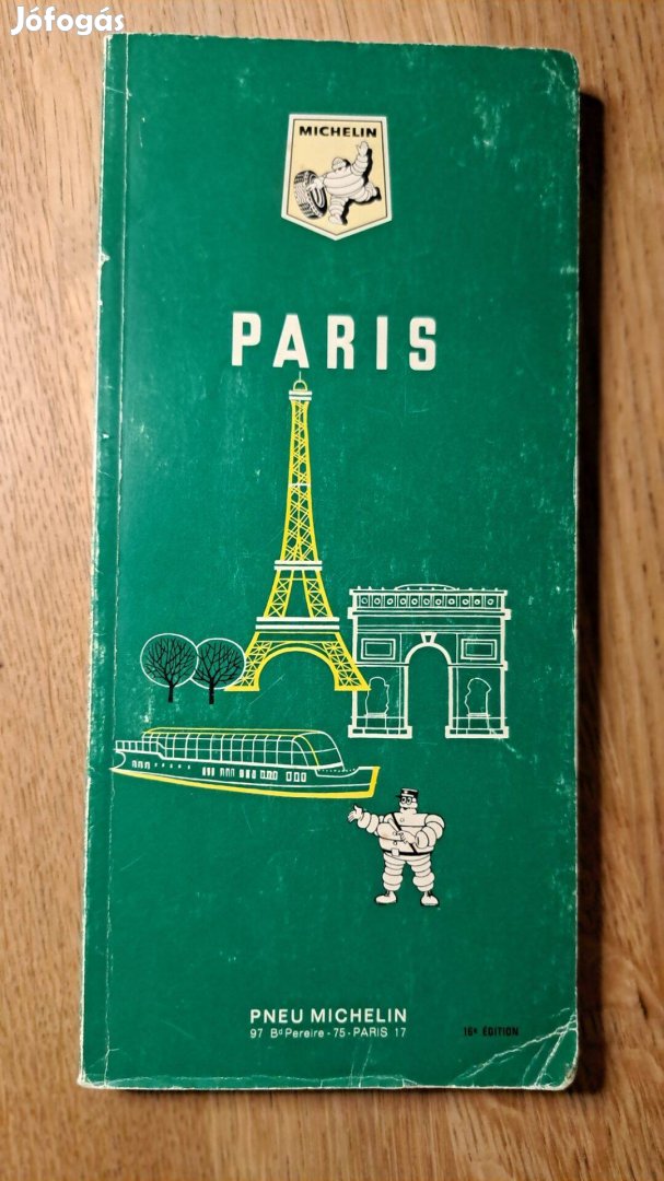 Paris - Michelin guide - exkluzív antikvár útikönyv, 1968