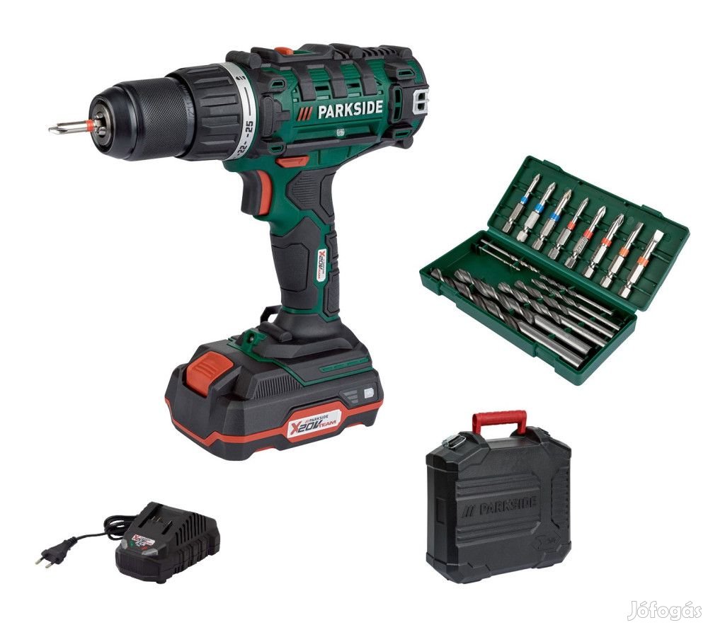 ParkSide PABS 20-Li G8 ECO 20V 2Ah X20V akkumulátoros akkus fúró, 45