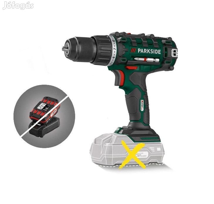 ParkSide PABS 20-Li H9 SOLO X20V akkumulátoros akkus fúró, 45 Nm csav