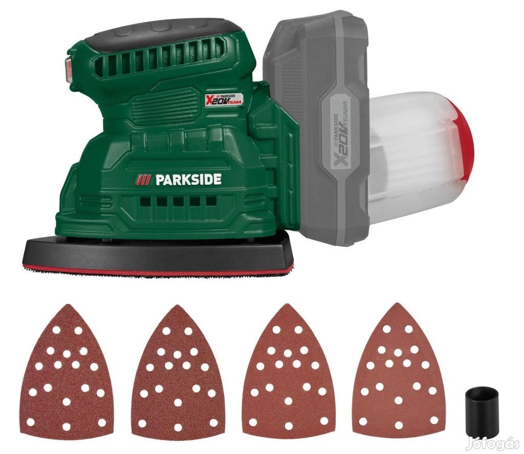 ParkSide PAMSG 20-Li B1 SOLO X20V akkus, akkumulátoros multicsiszoló,