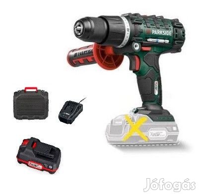 ParkSide PSBSA 20-Li C3 / D4 45 Nm X20V 20V 2Ah akkus ütvefúró, fúró,
