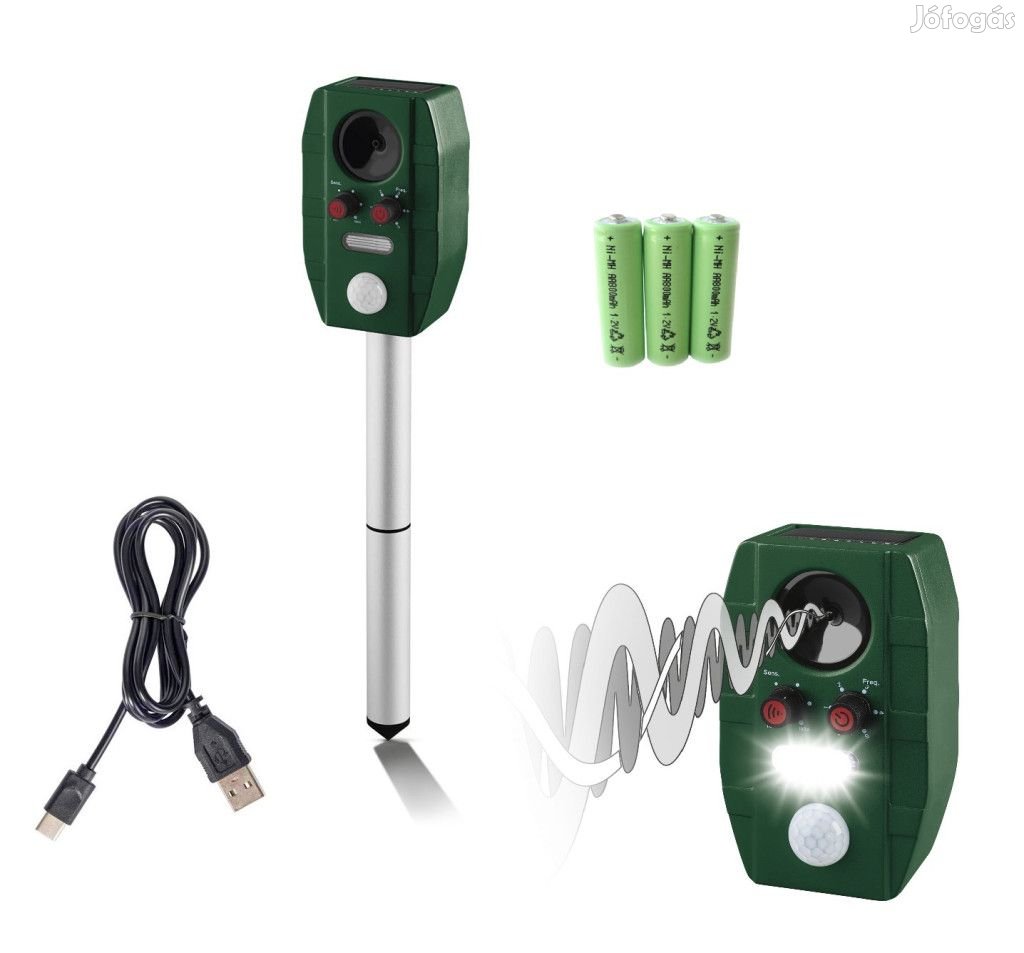 ParkSide PTUS 1 B1 Solar Animal Repeller - ultrahangos, napelemes, mo