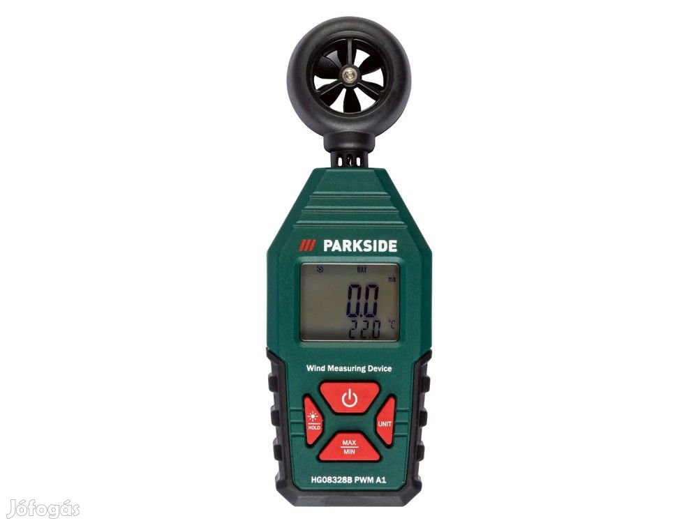 ParkSide PWM A1 Anemometer, elemes digitális szélmérő, szélerősség mé