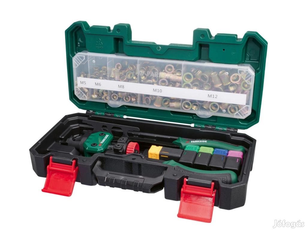 ParkSide Rivet Nut Tool 151 részes karos (kétkaros) szegecsanyahúzó,