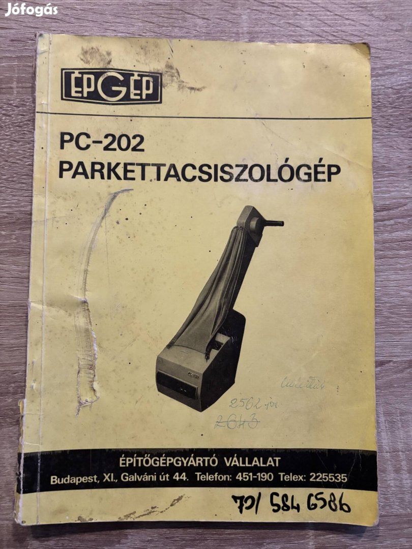 Parkettacsiszológép