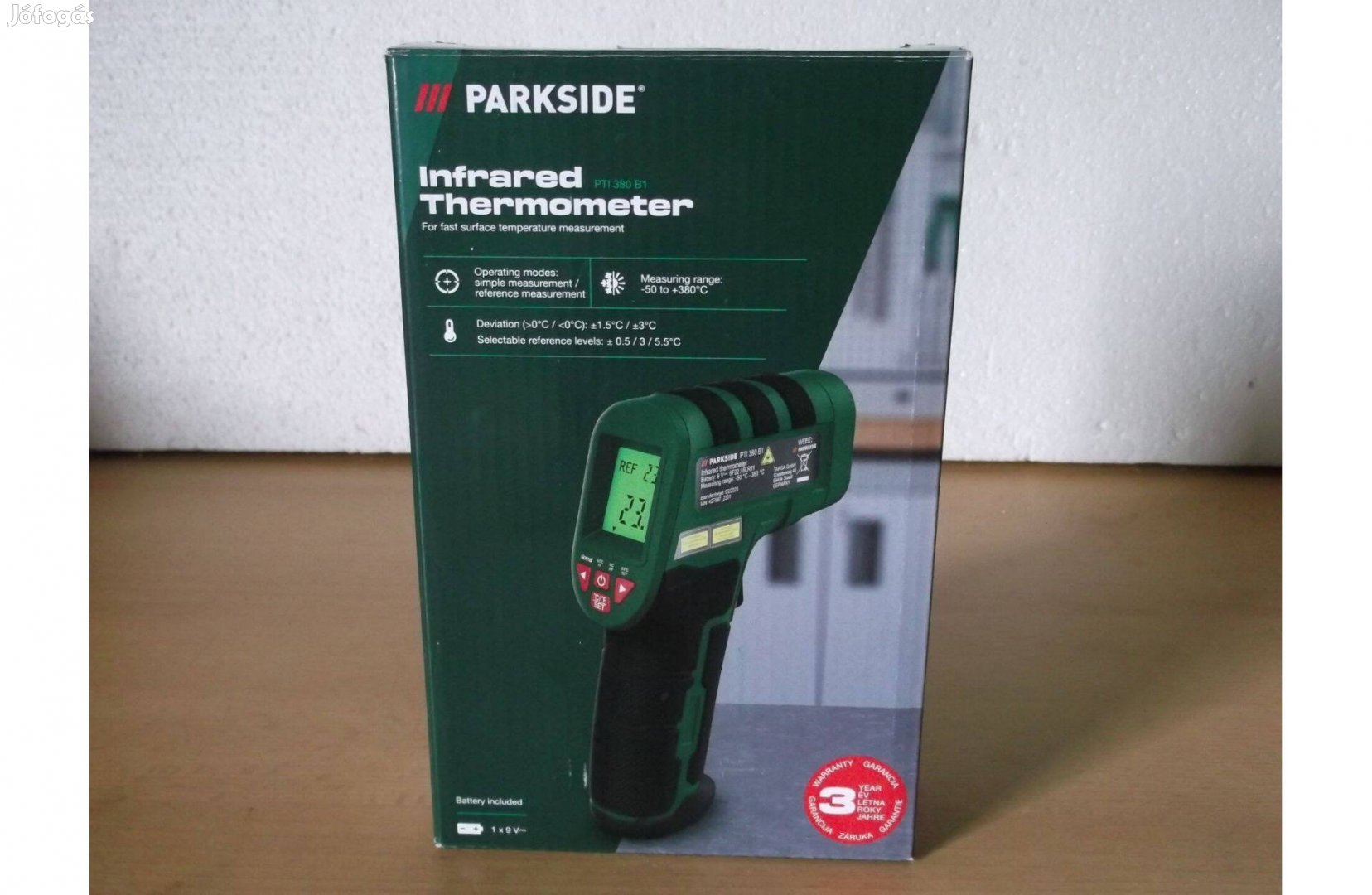 Parkside PTI 380 B1 digitális infra hőmérő