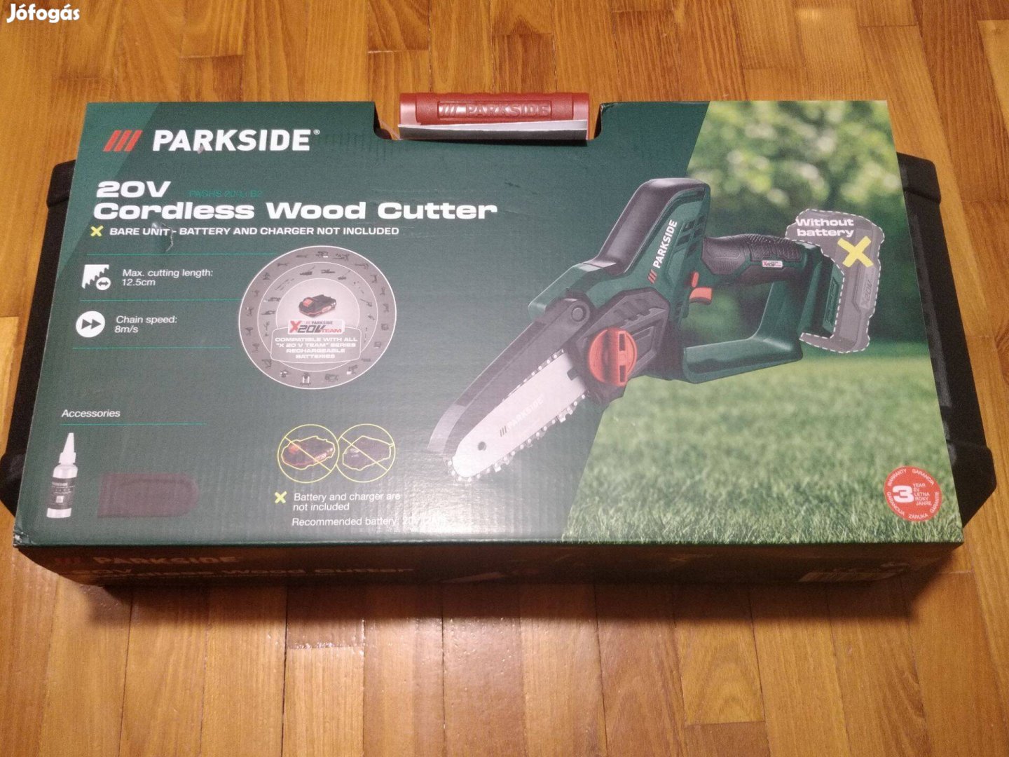 Parkside Paghs 20 V akkus láncfűrész cserjevágó új GLS ingyenszállítás