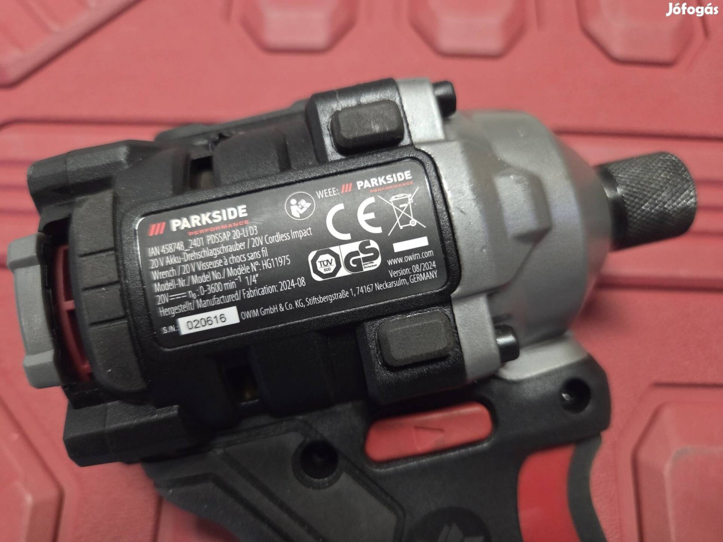 Parkside Pdssap 20-Li D3 ütvecsavarozó