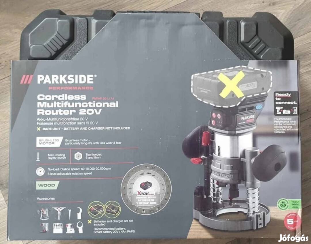 Parkside Performance 20-Li A1 felső- és sarokmaró