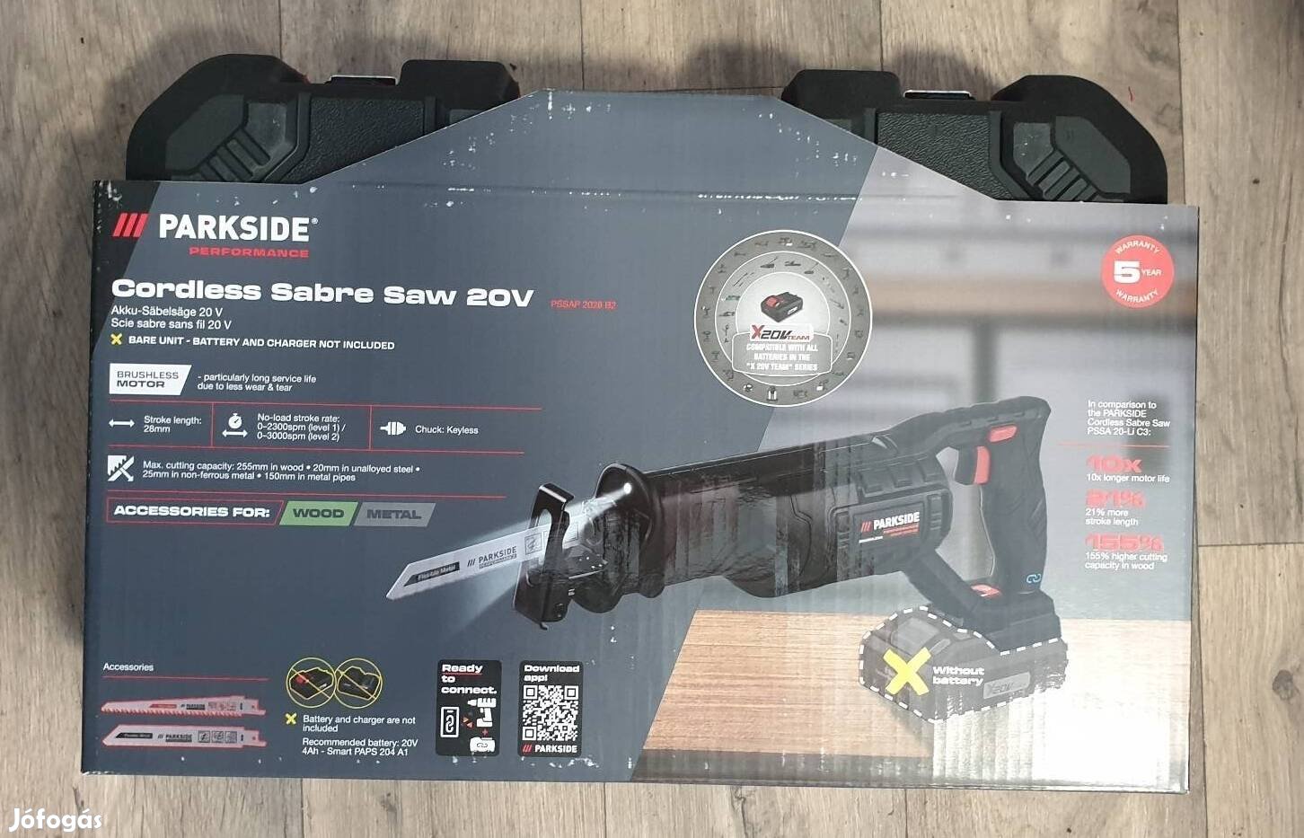 Parkside Performance 20v kardfűrész Pssap B2