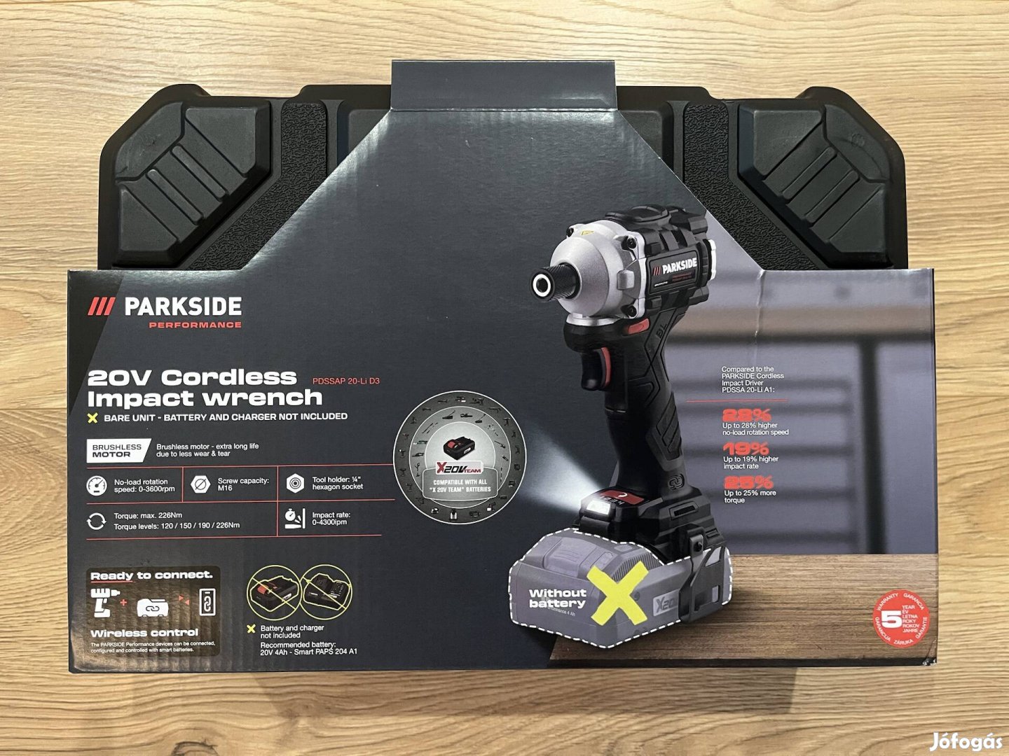 Parkside Performance akkus ütvecsavarozó Pdssap 20-Li D3