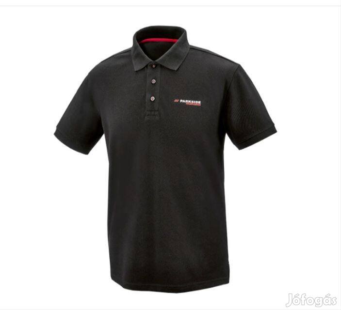 Parkside Performance fekete galléros póló XL méretben, új,