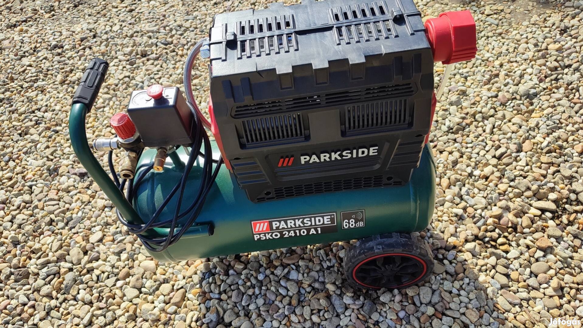 Parkside Psko 2410 A1 24 literes 2 hengeres  csendes kompresszor 