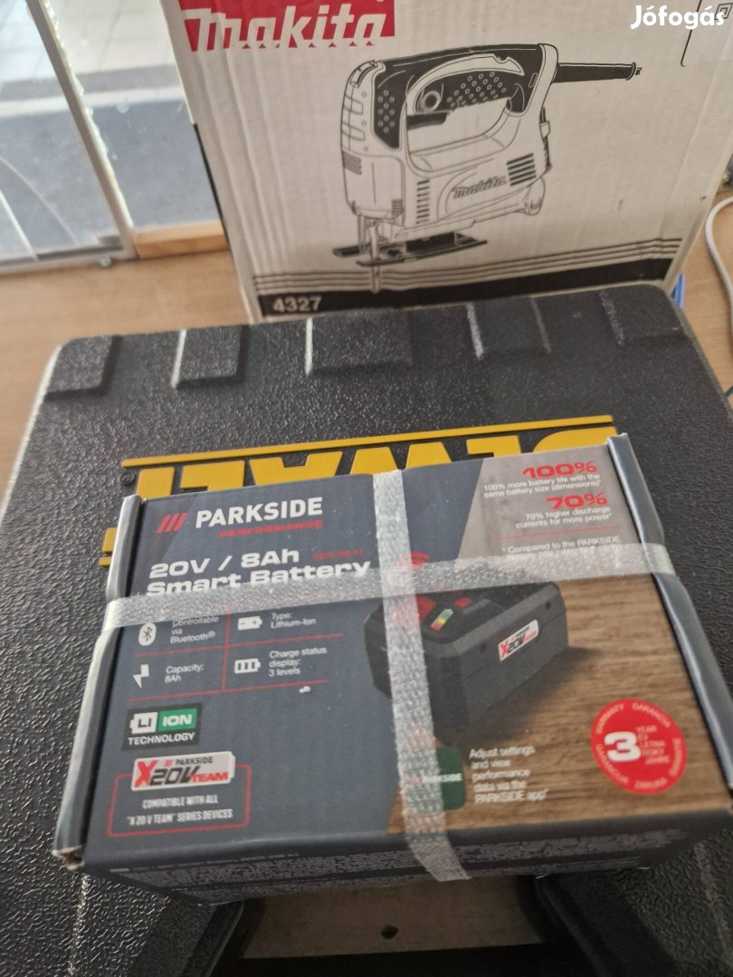 Parkside Új Bontatlan 20V 8Ah smart Bluetooth-os akkumulátor
