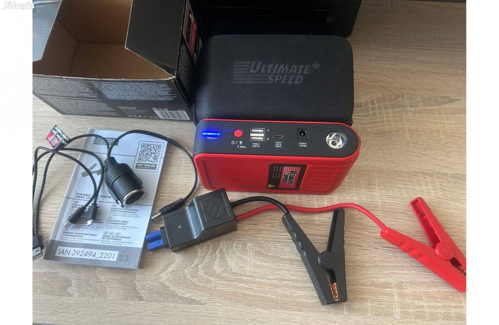 Parkside Ultimate Speed Umap 12000 B2 Indításrásegítő powerbankkal