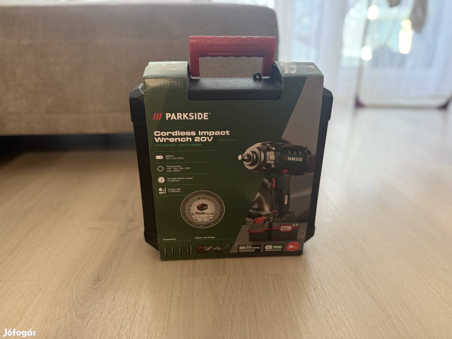 Parkside Ütvecsavarozó + dugófejek - garanciális!