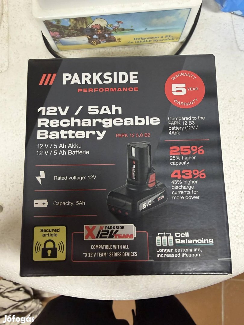 Parkside akkumulátor