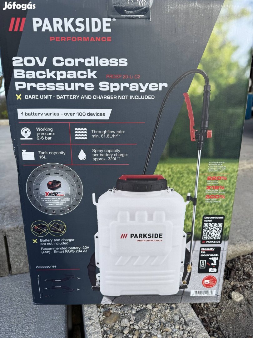 Parkside akkus Permetező