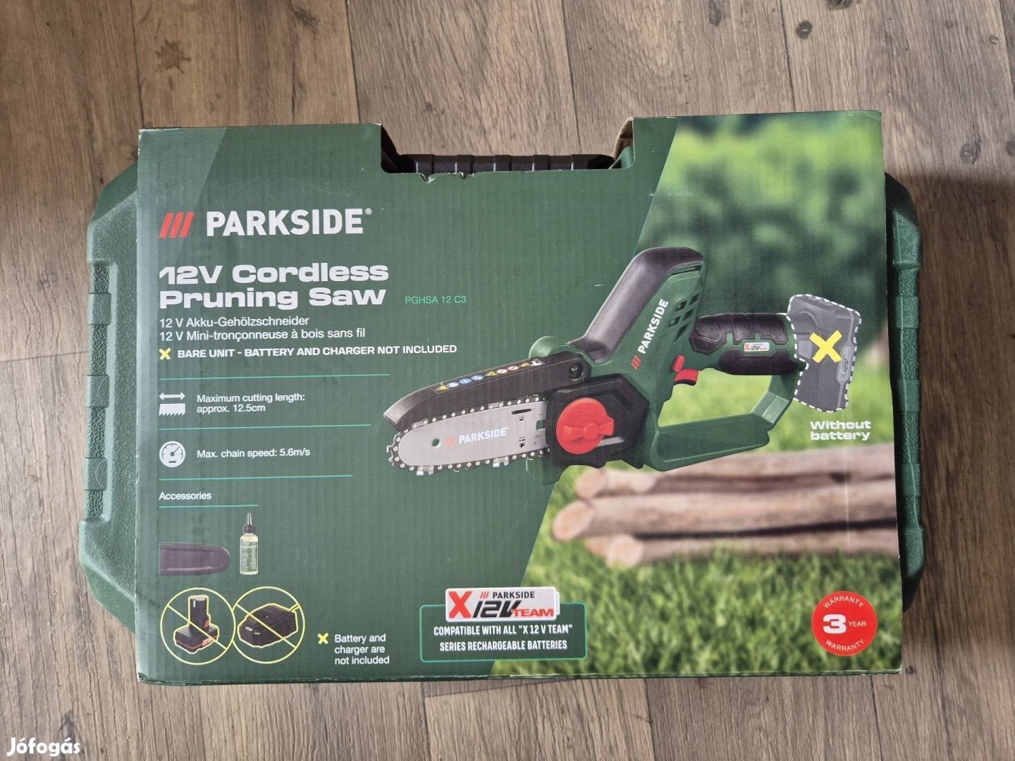 Parkside akkus láncfűrész 12V Pghsa 12 C3