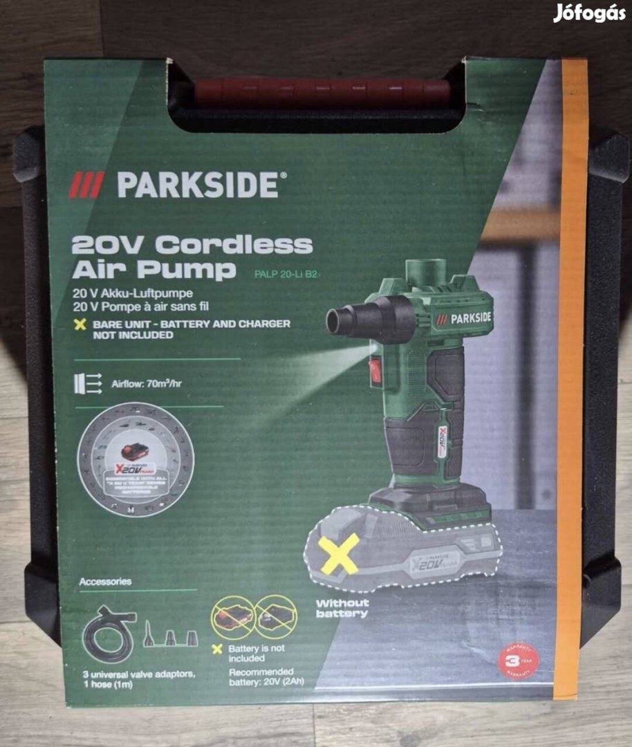 Parkside akkus légfúvó Palp 20-Li B2