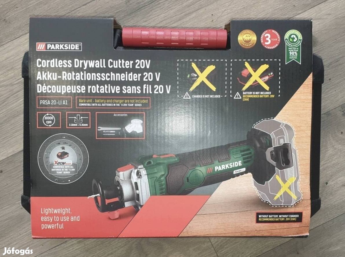 Parkside akkus rotaciós marógép Prsa 20Li-A1 20V