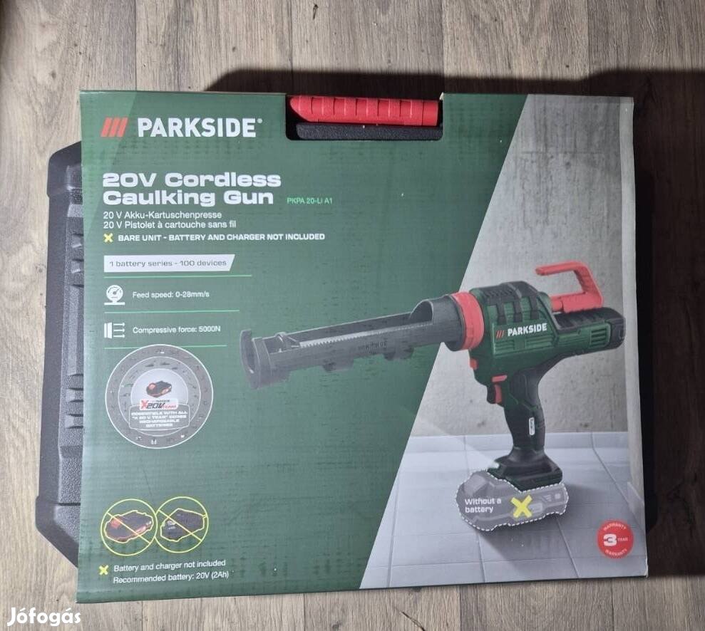 Parkside akkus szilikon kinyomó Pkpa 20-LI A1